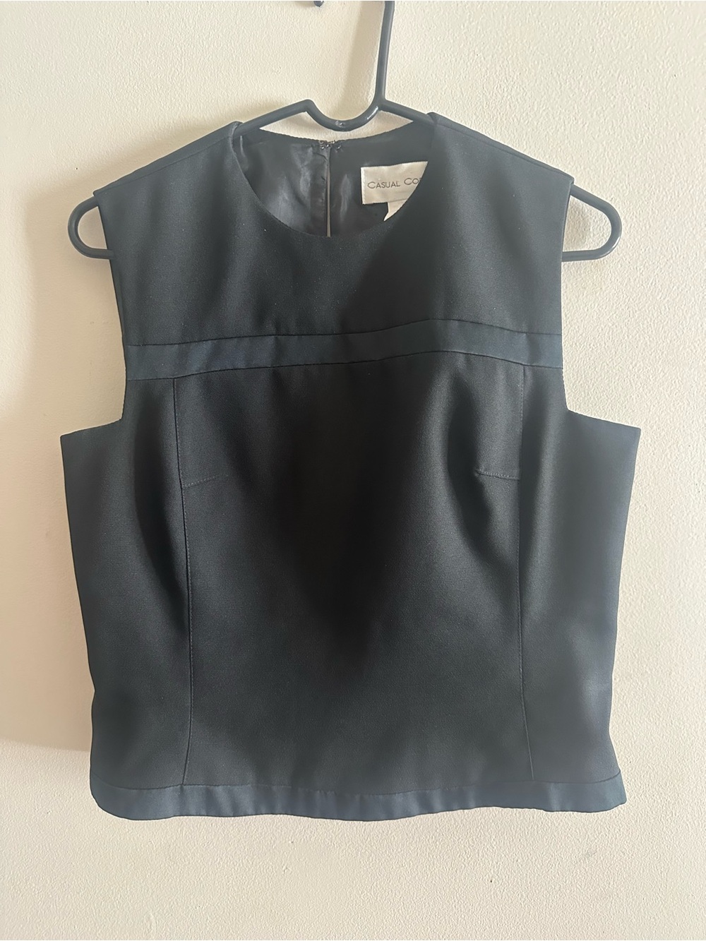 ✨Casual Corner Black Sleeveless Shell Top Size 10
